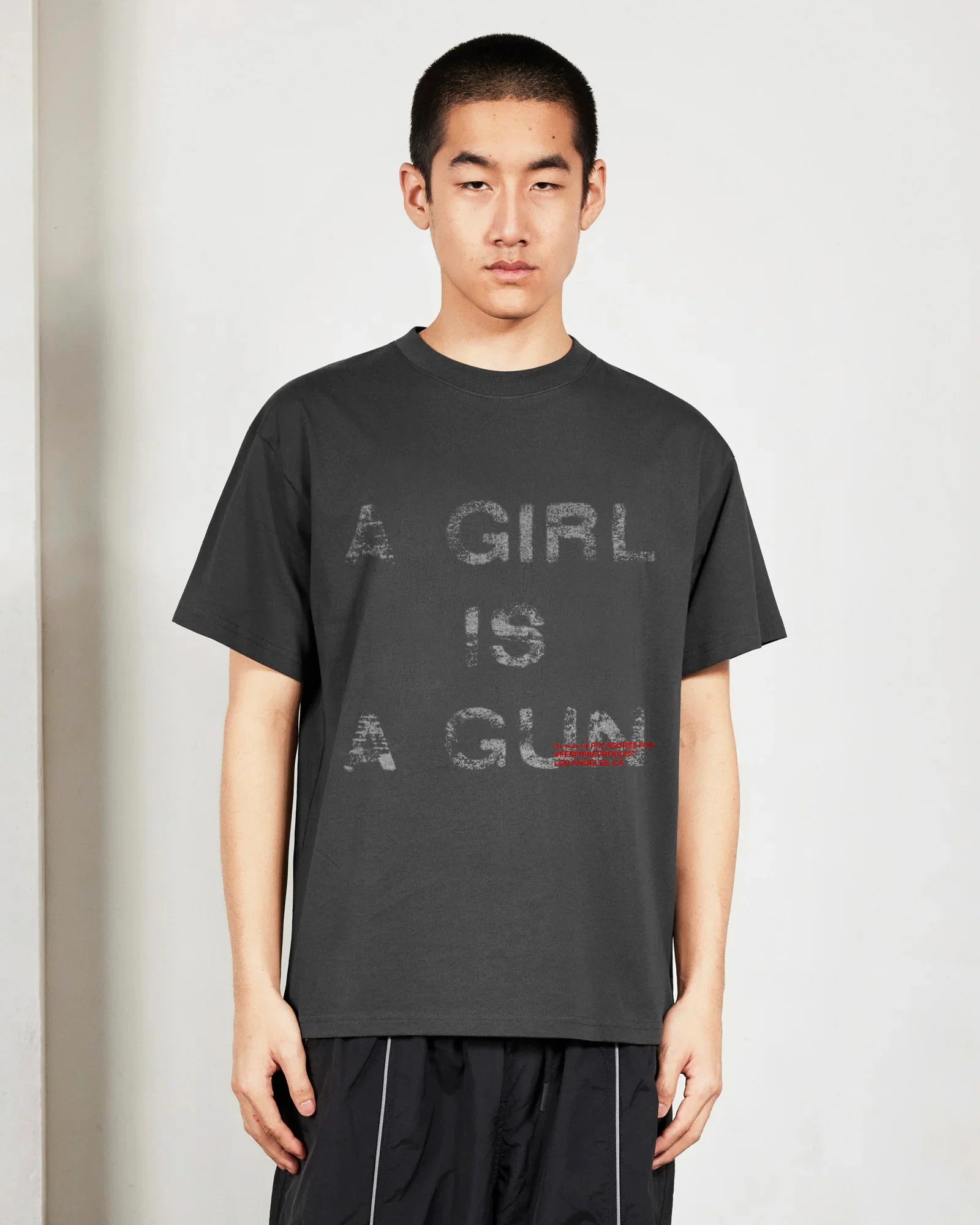 GIRL IS A GUN FADED T-SHIRT - VINTAGE BLACK - Image 2