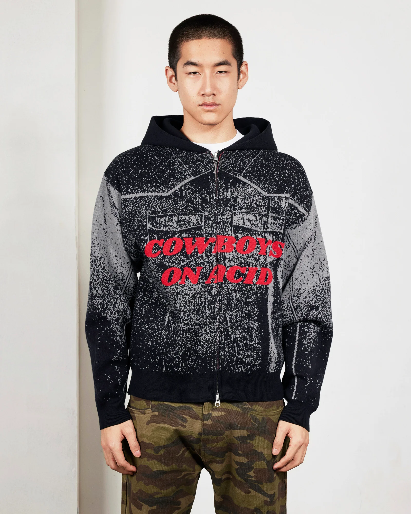 ACID COWBOY KNITTED HOODIE - Image 4