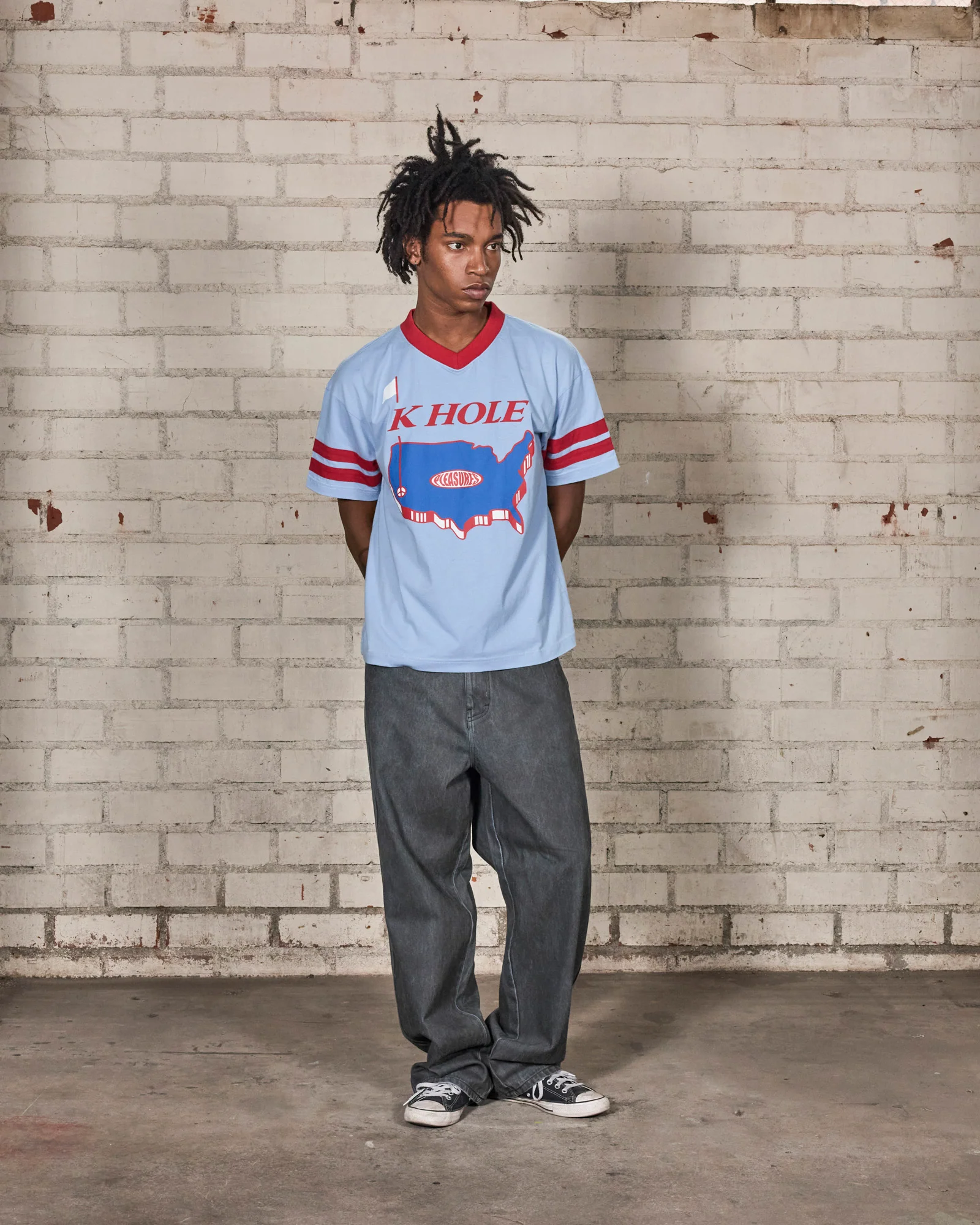 HOLE V-NECK JERSEY - Image 3