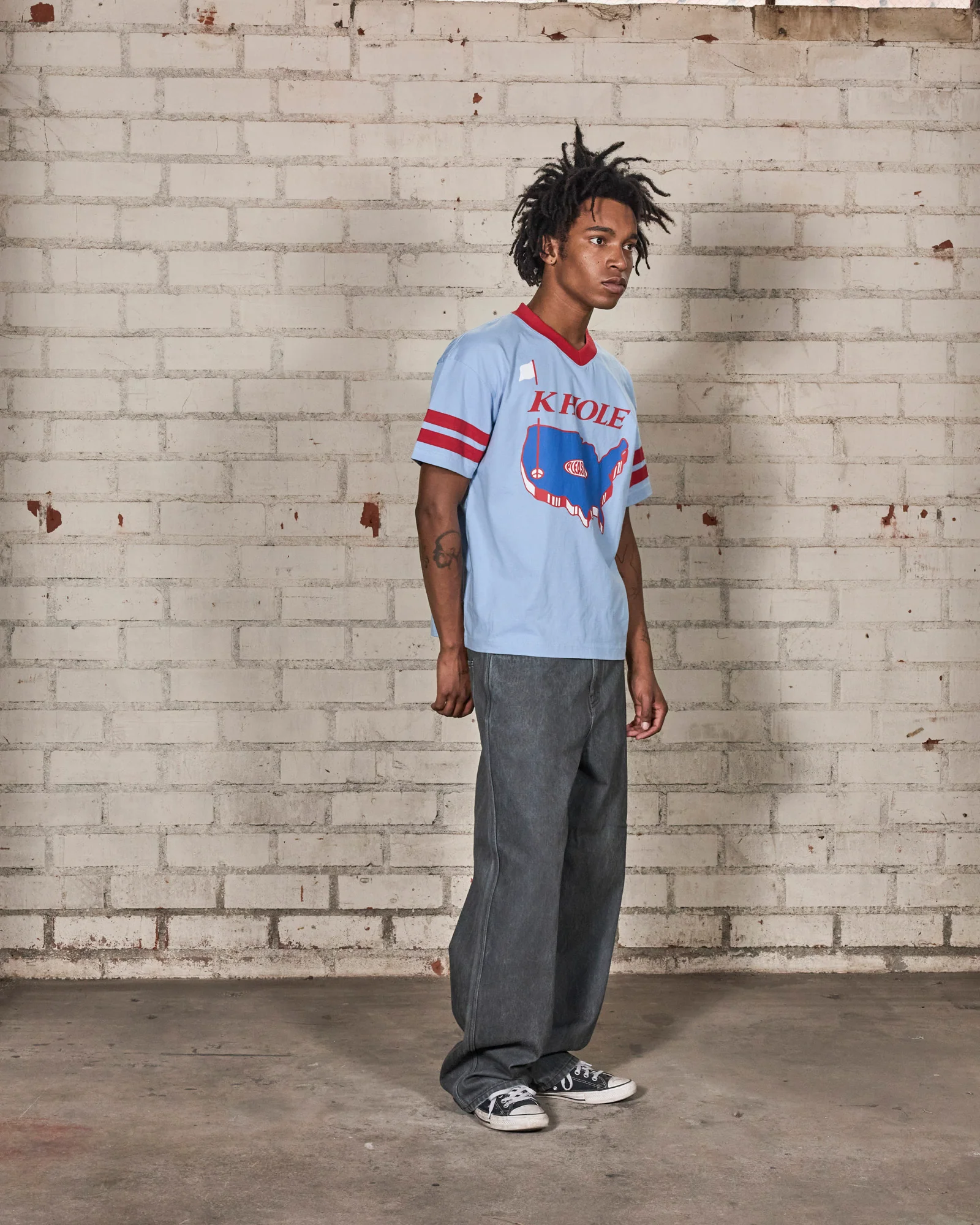 HOLE V-NECK JERSEY - Image 4