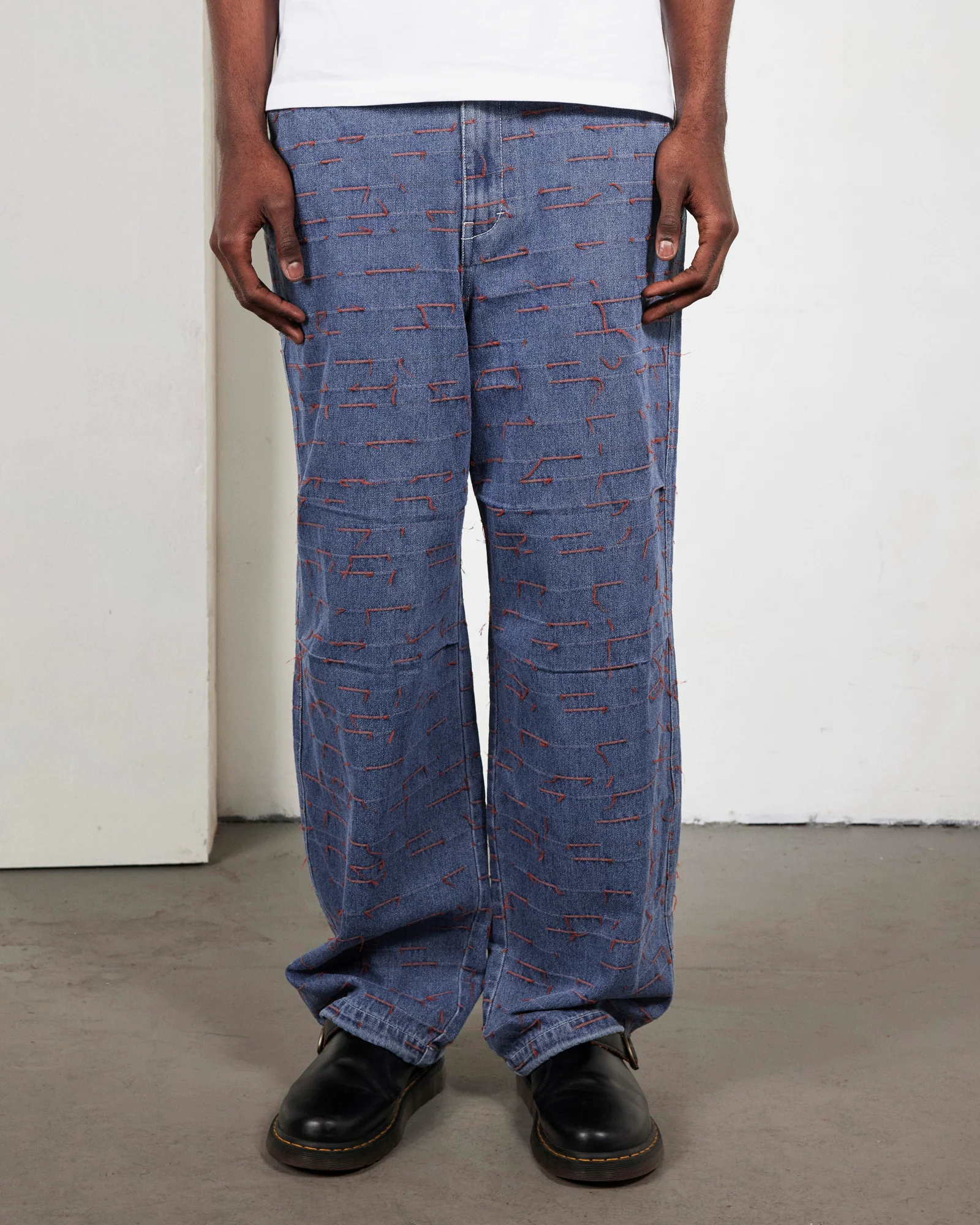 STROKES DENIM PARACHUTE PANTS - Image 2