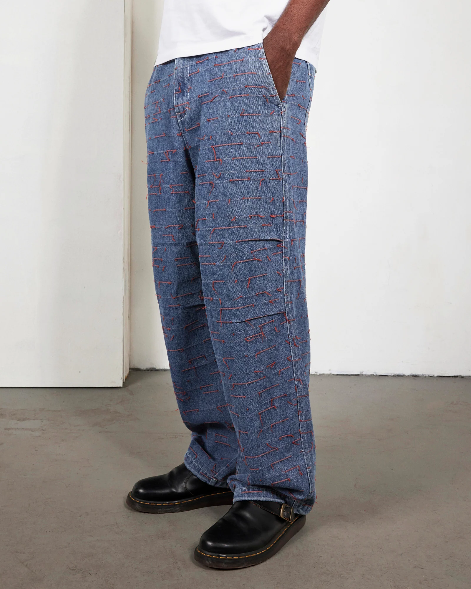 STROKES DENIM PARACHUTE PANTS - Image 3
